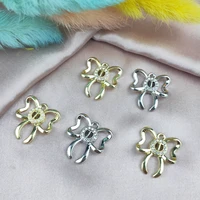 apeur 10pcs trendy rhinestone pearl bow charms pendant fit bracelet earring diy fashion jewelry accessories zinc alloy