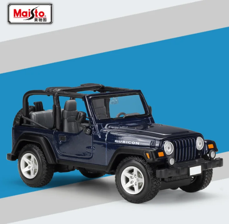 Модель автомобиля Maisto 1:27 Wrangler Rubicon из сплава игрушка для детей подарки новинка в