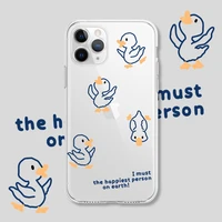 iphone case suitable for apple 12promax case transparent duckling iphone11promax case frosted soft shell 87plus 6 6sp case xxr