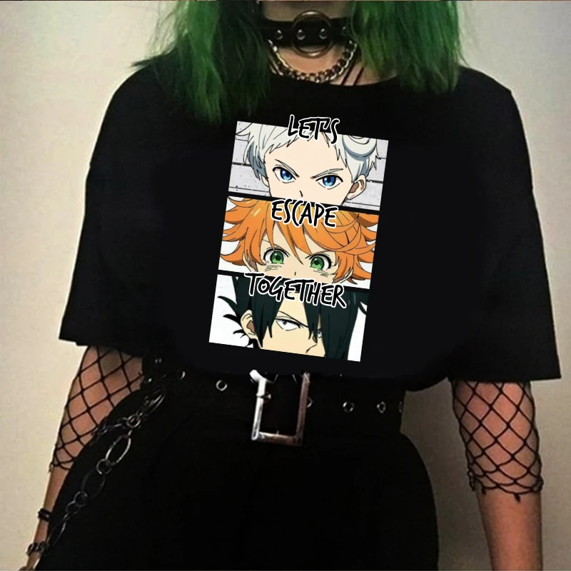 Мужская футболка с принтом Эммы Нормана Рэй и обещания Neverland|Мужские футболки| |