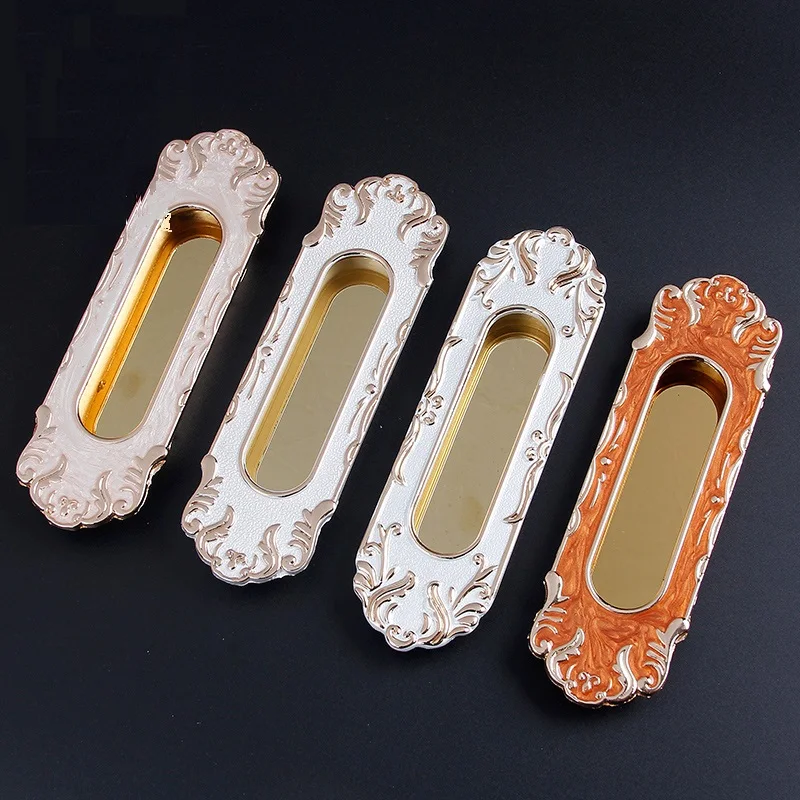 Винтаж татами Скрытая дверные ручки из цинкового сплава цинковый сплав