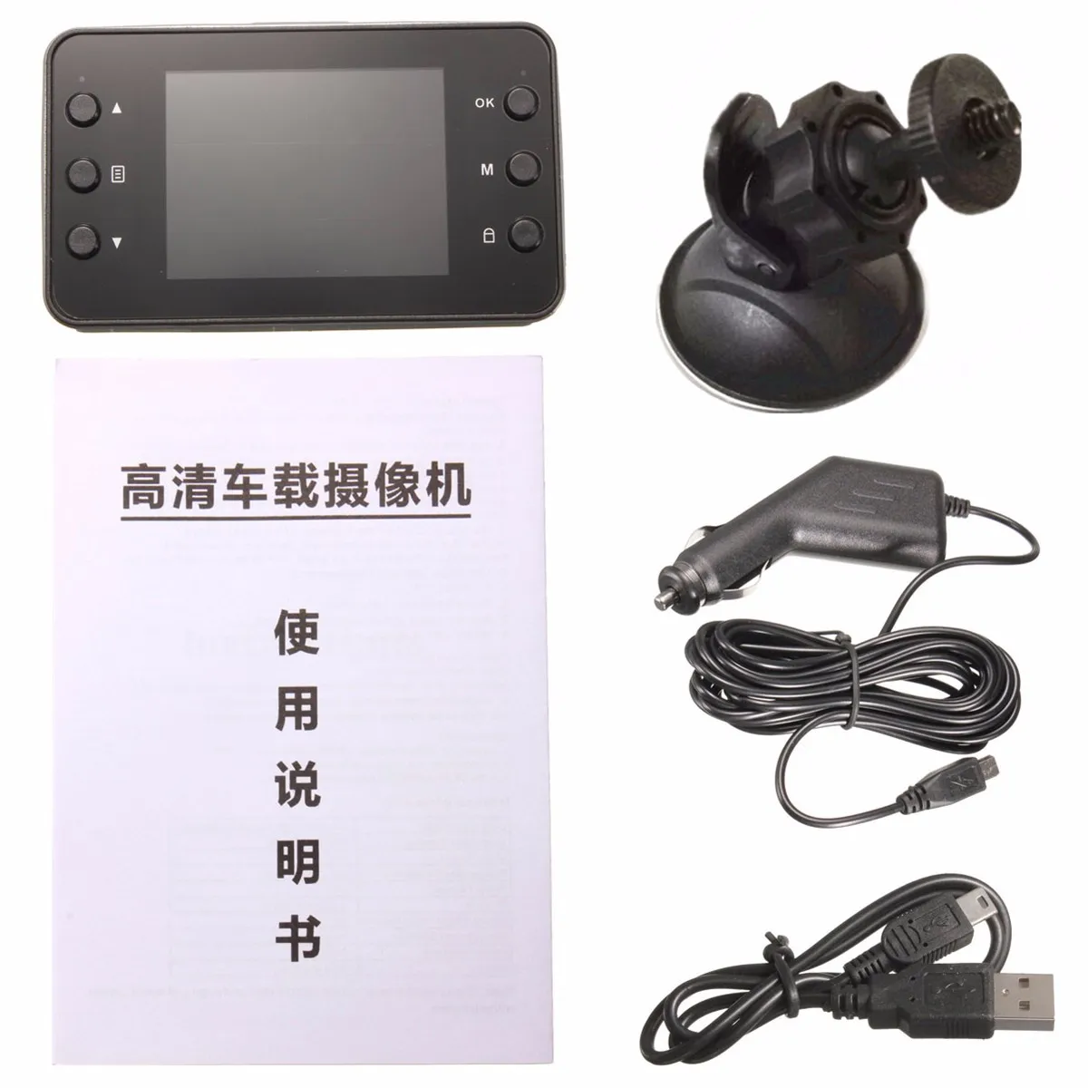 Автомобильный видеорегистратор K6000 с высоким разрешением и функцией ночного