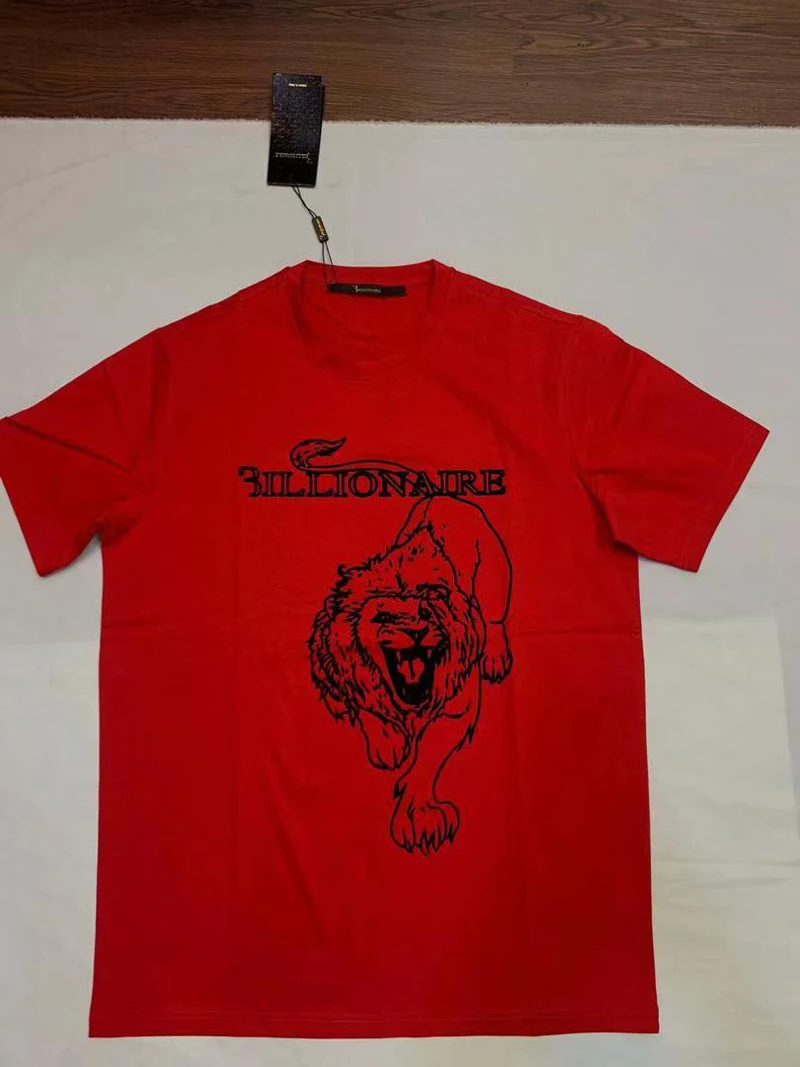 

BILLIONAIRE T-shirt cotton men 2021 summer new o-neck fashion Casual printing elasticity Thin L-XXXL Short sleeve high quality