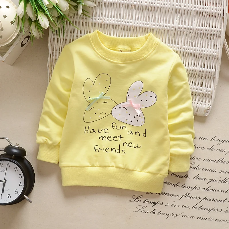 hot sale sweatshirt baby girl Children's t-shirt cotton girls sweater spring and autumn baby clothing
