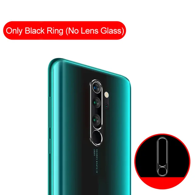 Only Black Ring Защитное стекло для объектива для Xiao mi Red mi Note 8 7 Pro mi A3 9T SE защитное металлическое стекло для камеры чехол-кольцо на красную mi Note 8 Pro крышка - Цвет: Only Black Ring