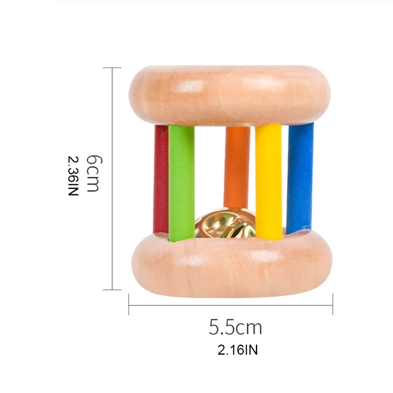 

50LE Kids Comfortable Relieve Stress Finger Training Rotating Rattle Skin-Protect Toy