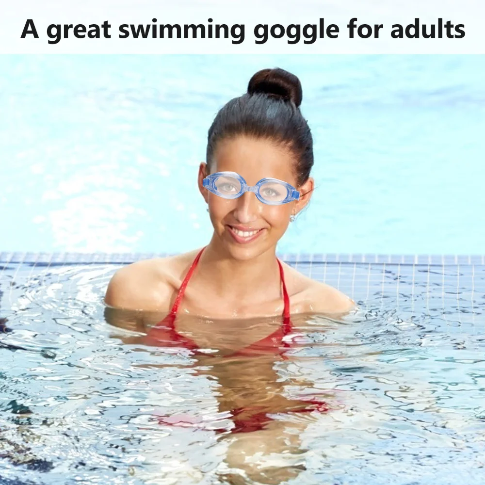 

Adults Anti-Fog Swim Goggles Waterproof Wide Vision Small Frame Swim Glasses