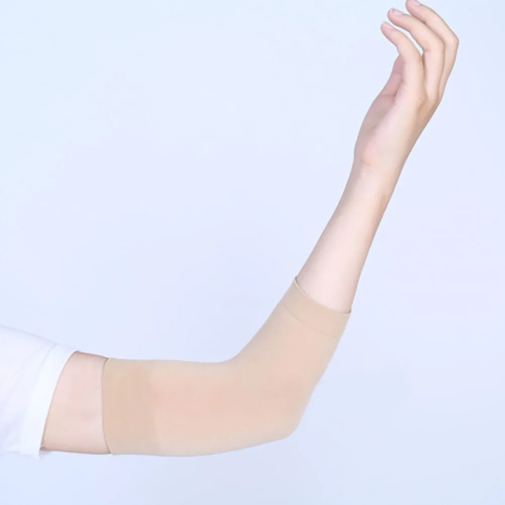 

1 Pair Ultra Thin Elastic Fitness Nylon Summer Elbow Support Brace Compression Sleeve Solid Sports Socks Unisex Protector