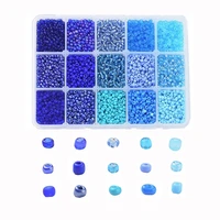 15 colors 2 3 4mm charm czech glass seed beads kit seedbeads loose spacer beads set for bracelet necklace diy handmaking crafts