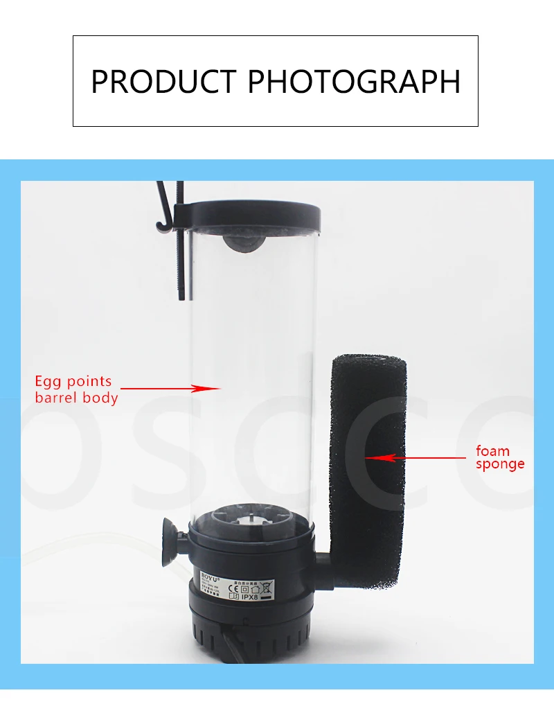 Морской воды Коралловый аквариум для рыбок сепаратор протеина С накачкой яйцо