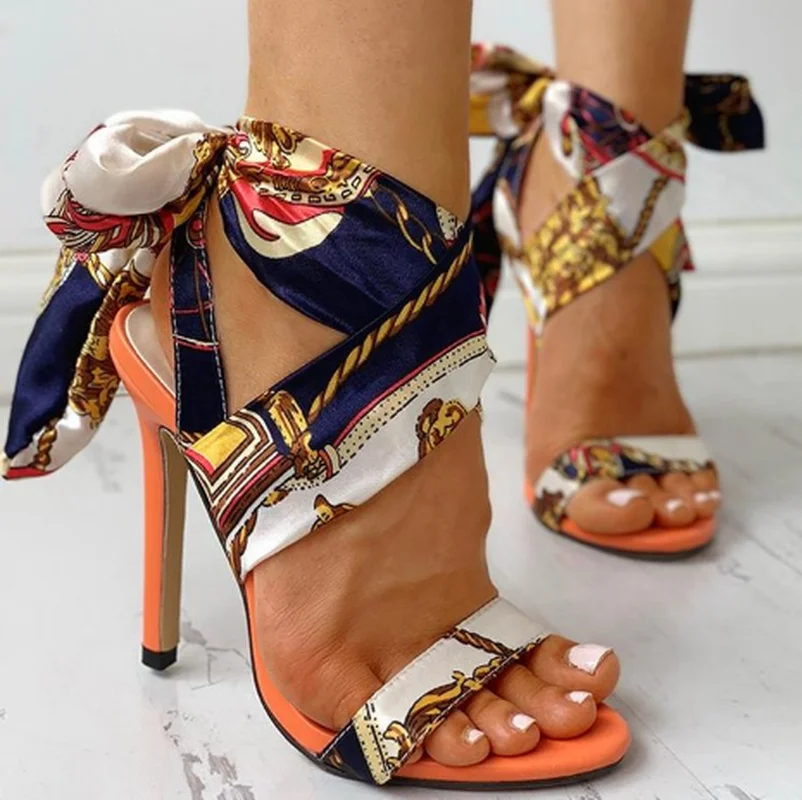 Summer Women High Heels Shoes T-stage Transparent Sandals Sexy Snakeskin Pump Female Cover Heel Party Wedding Ladies Plus Size | Обувь