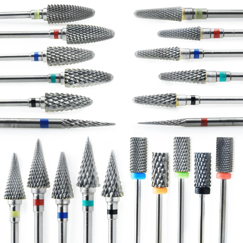 Профессиональная дрель для маникюра и педикюра из карбида вольфрама радуги