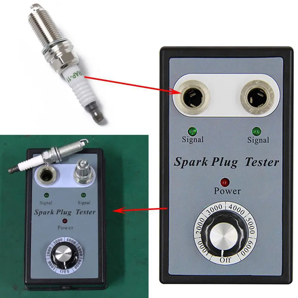 Автомобильный тестер свечей зажигания с двумя отверстиями анализатор