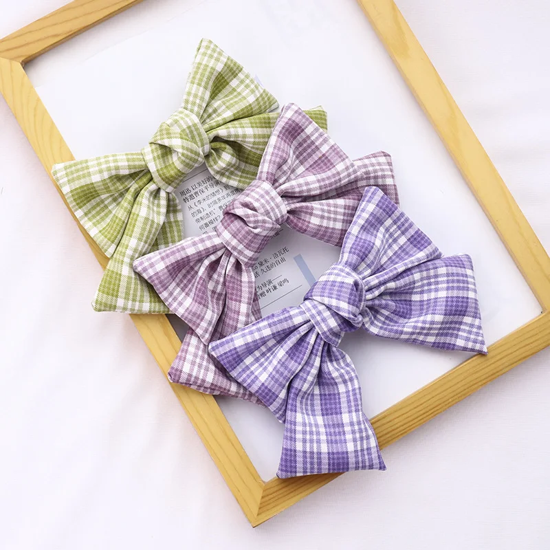 Женские заколки для волос с бантом головные уборы в стиле преппи девушек женские