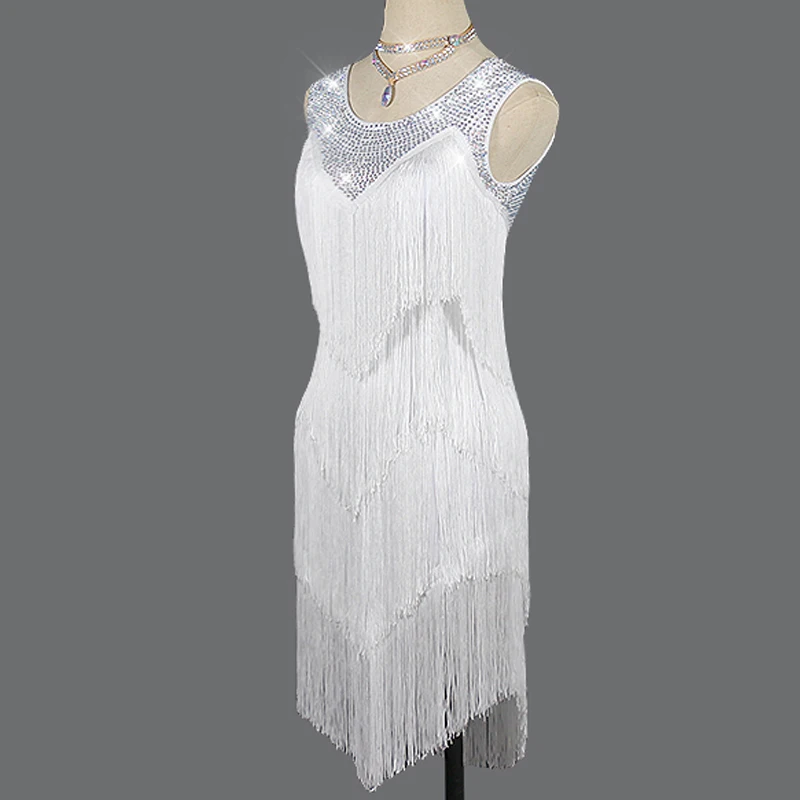 Платье с бахромой для латиноамериканских танцев |