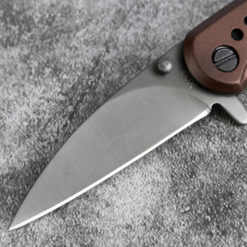 Мини Складной нож острый 3CR13 стальной маленький карманный с алюминиевой ручкой