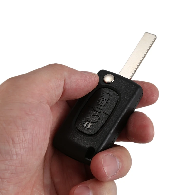 Корпус складной дистанционный ключ для PEUGEOT 206 107 207 307 407/для Citroen C2 C3 C4 C5 C6 чехол 2