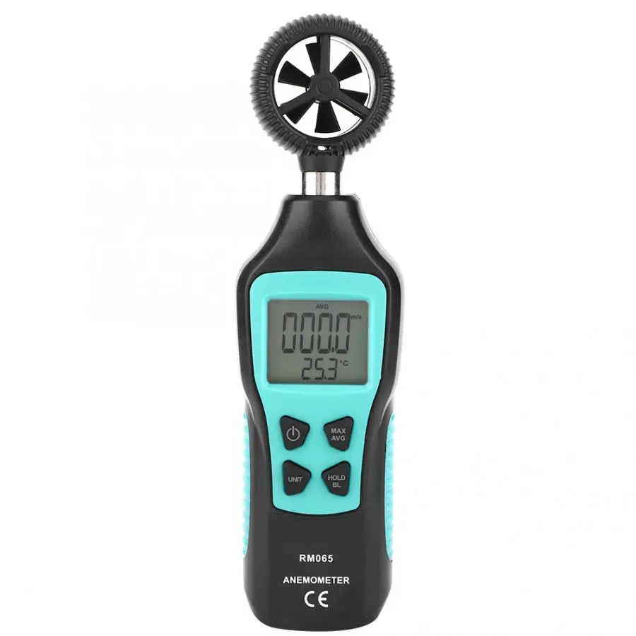 Ручной цифровой анемометр RM065 измеритель скорости ветра инструменты для
