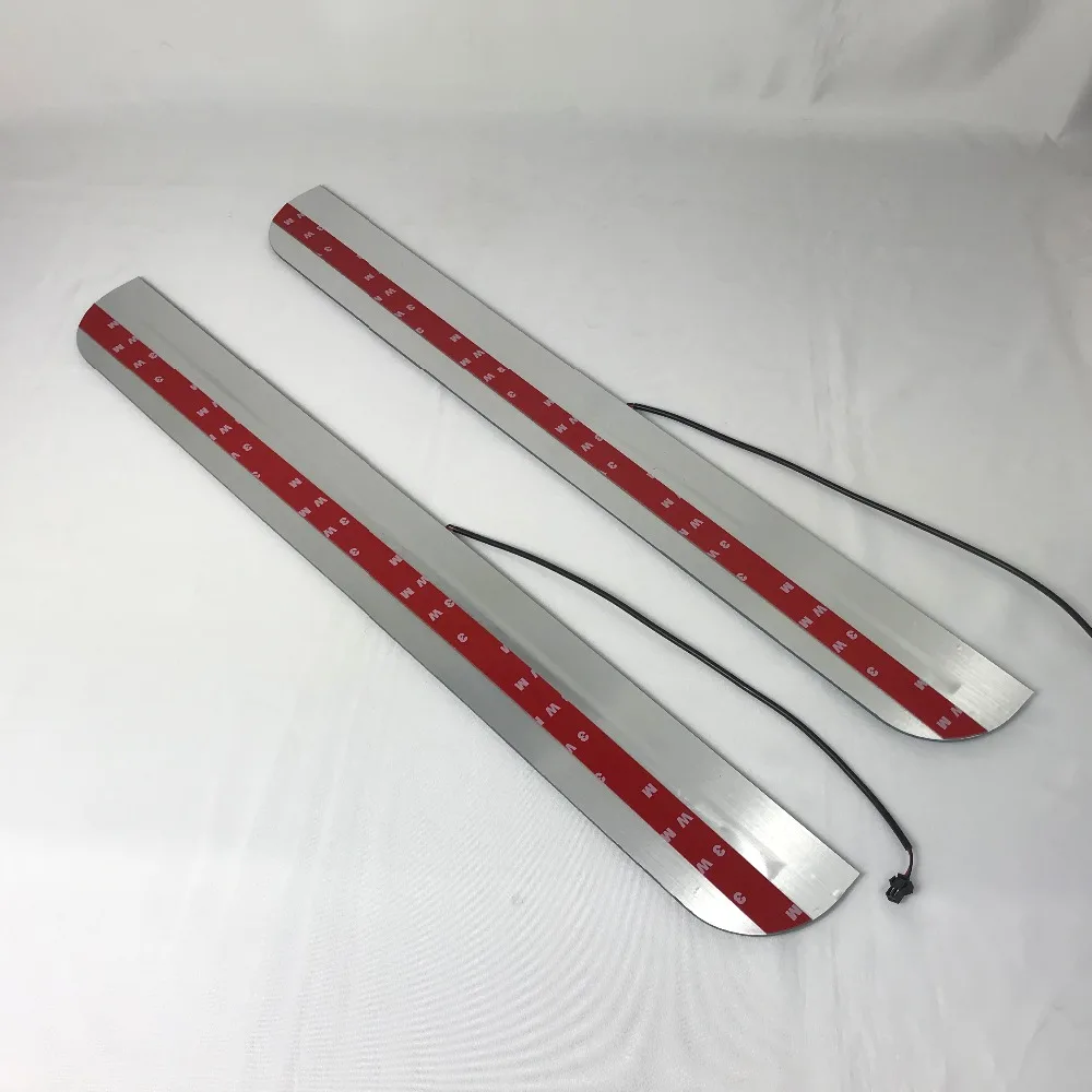 

eOsuns led moving door scuff for Toyota Fiero gt dynamic door sill plate flat lining overlay Flowing/still light