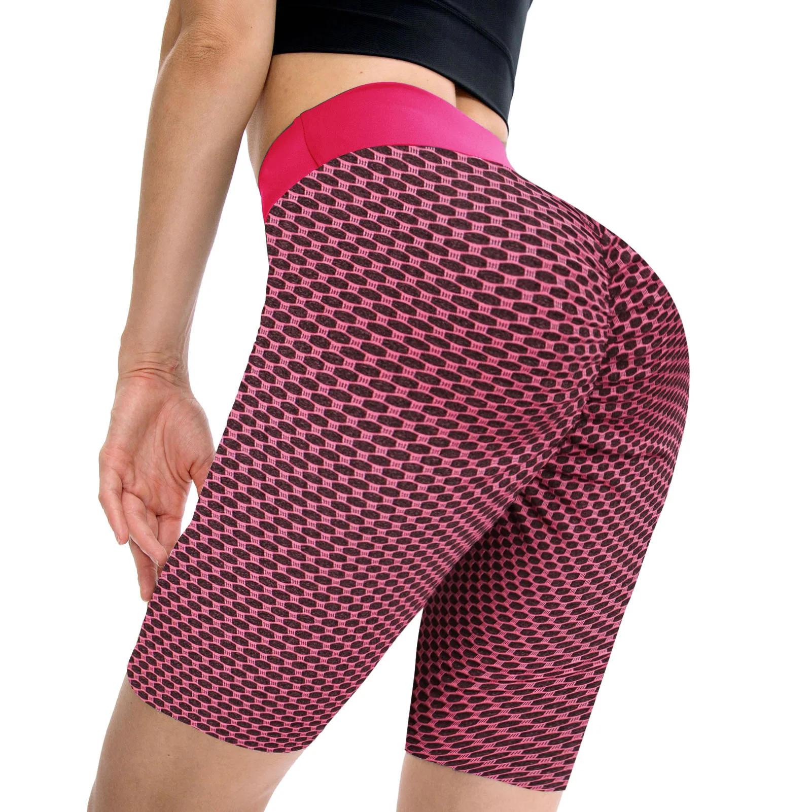 Женские Леггинсы пуш ап тонкие для фитнеса повседневные с высокой талией шорты