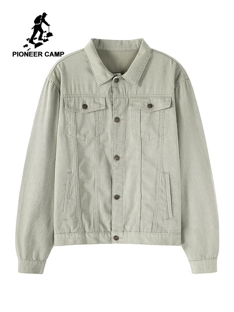 Pioneer Camp новая зимняя куртка Мужские джинсы хлопок сплошной серый черный цвет Осень Модное пальто для мужчин AJK901751