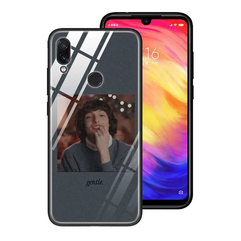 T15 Чехол из закаленного стекла для Red mi 7 8A Note6 7 8 K20 K20 Pro, задняя крышка для Xiaomi mi A3 CC9E CC9, силиконовый край, чехол для чужих вещей - Цвет: T15