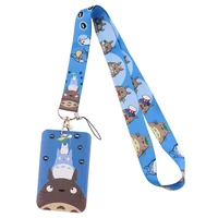 cb1154 anime kawaii cat lanyards keychain diy cell phone straps usb id card badge holder keyring belt strap hanging rope