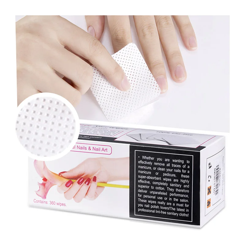 Modelones 360 шт./лот без ворса салфетки для ногтей удаления гель лака хлопковые