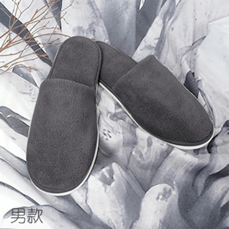 

10 Pairs Disposable Slippers Men Business Travel Passenger Shoes Home Guest Slipper Hotel Beauty Club Washable Shoes Slippers