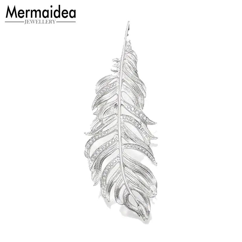 Кулон с белыми перьями 2020 Новый Модный Ювелирный Стиль бижутерия трендовый
