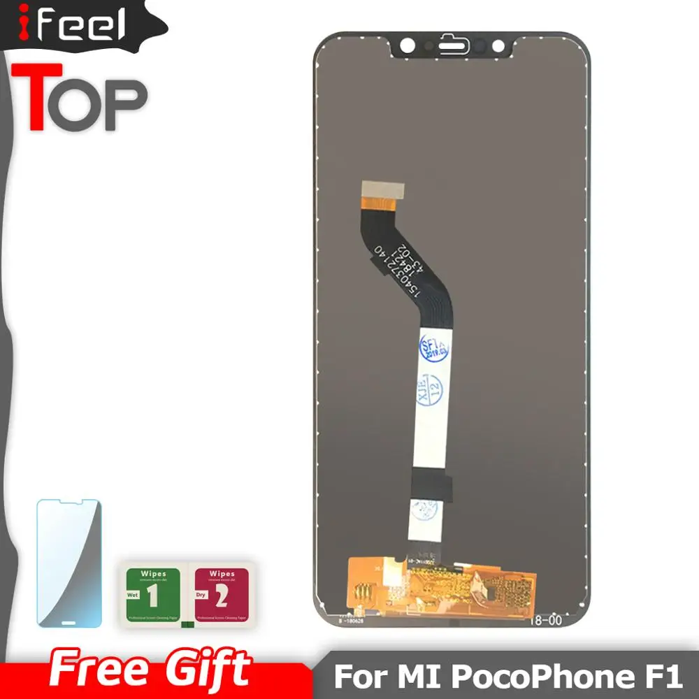 Оригинальный ЖК дисплей Pocophone F1 для Xiaomi с сенсорным экраном в сборе дигитайзер