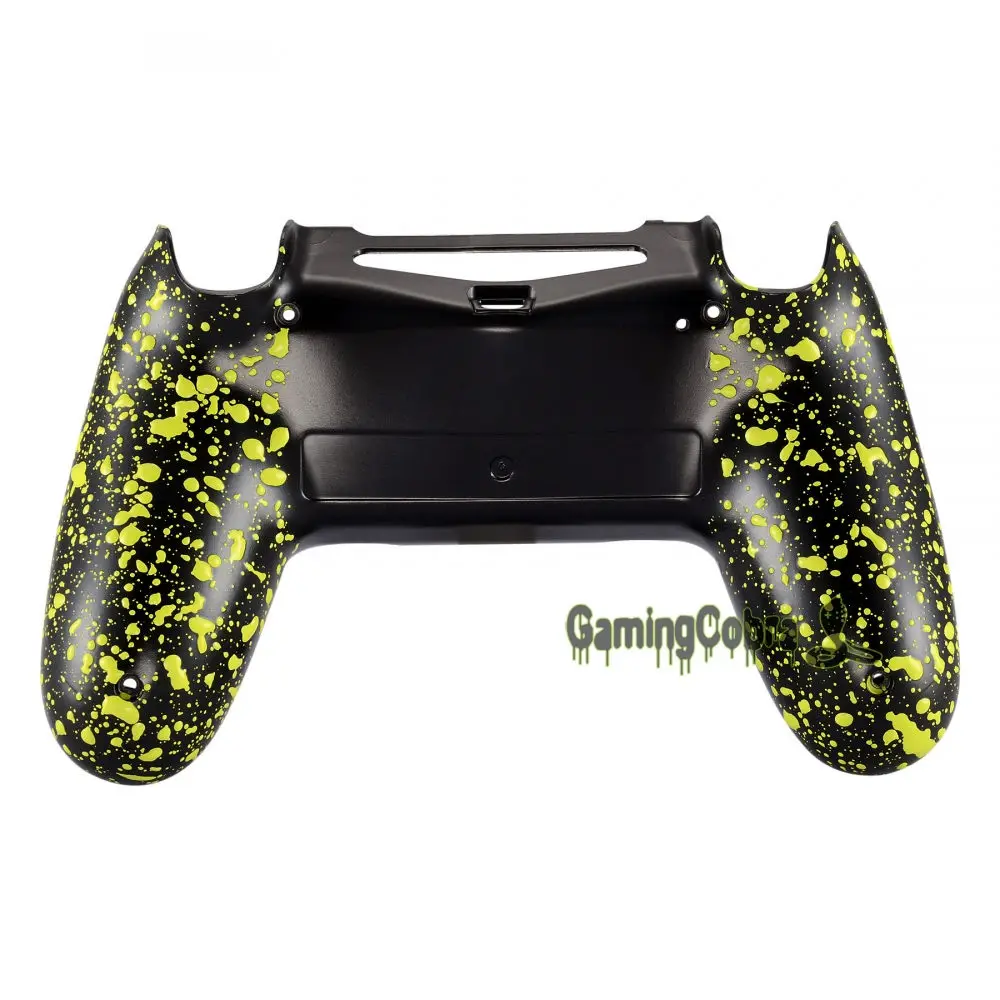 Textured Yellow Изготовленный На Заказ нижняя часть корпуса сзади Корпус чехол запасная часть для PS4 тонкий поляризационный фильтр Pro контроллер JDM-040 JDM-050 JDM-055 - Цвет: Textured Yellow