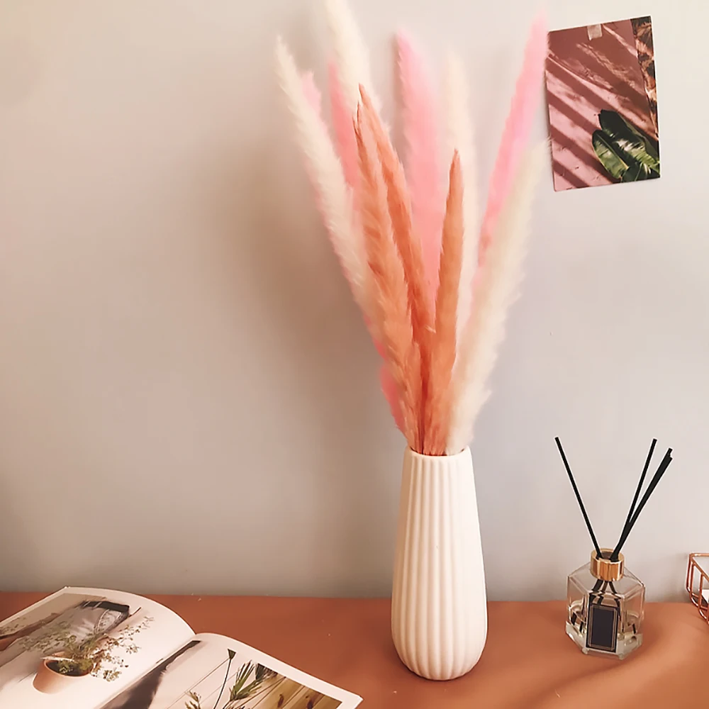 DIY Bulrush Натуральные Сушеные маленькие Pampas трава Phragmites домашнее рождественское