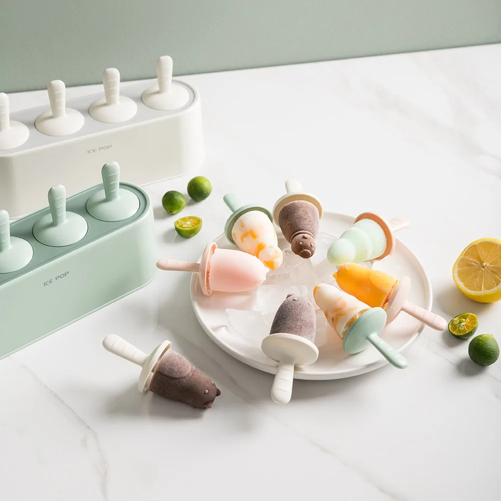 

Norbi Ice Cream Mold Made With Popsicles Ice Cream Box Round Shape Ice Cube Mold Fruit Ice Cube Maker Ice Tray Bar Kitchen Tool