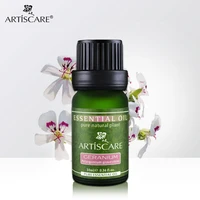 artiscare geranium pure essential oil anti stress moisturize and tightening improve oily skin ruddy skin body care massage oil
