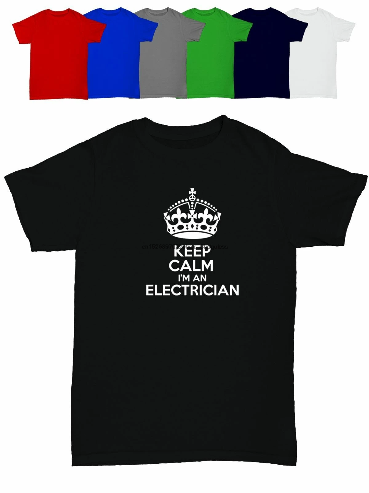 Забавная Мужская футболка с надписью keep calm i'm an electrician | одежда