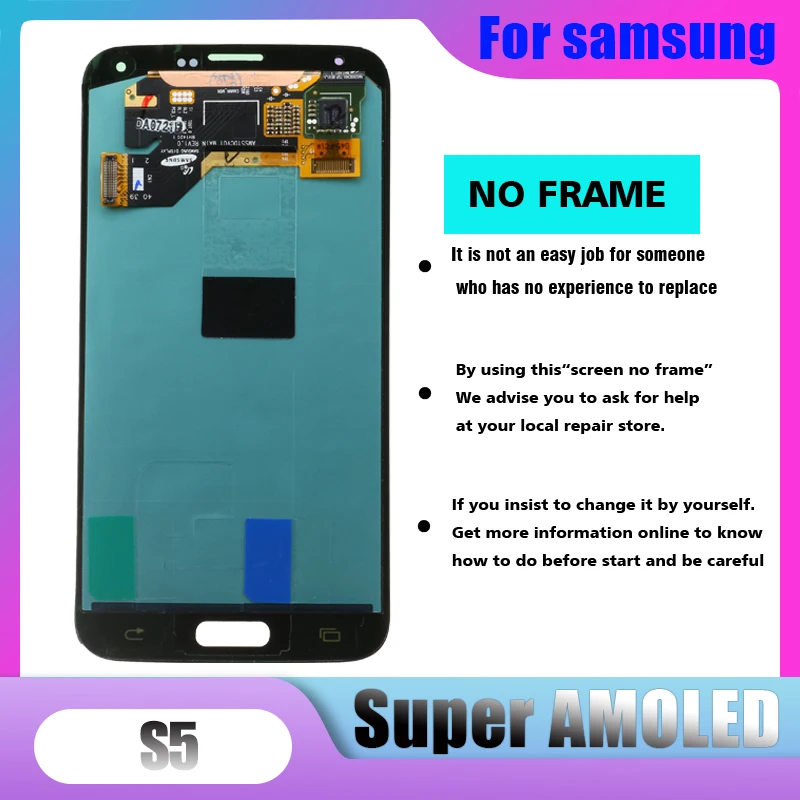 Оригинальный Super AMOLED S5 ЖК дисплей для Samsung Galaxy LCD G900F G900M G900A G900T сенсорный экран
