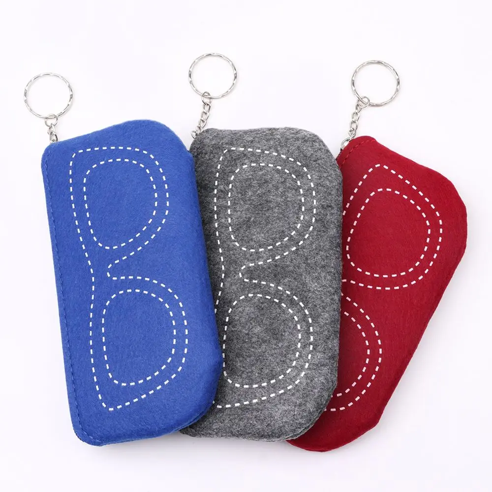 

Футляр для очков унисекс, мягкий фетровый защитный чехол на молнии для очков для чтения