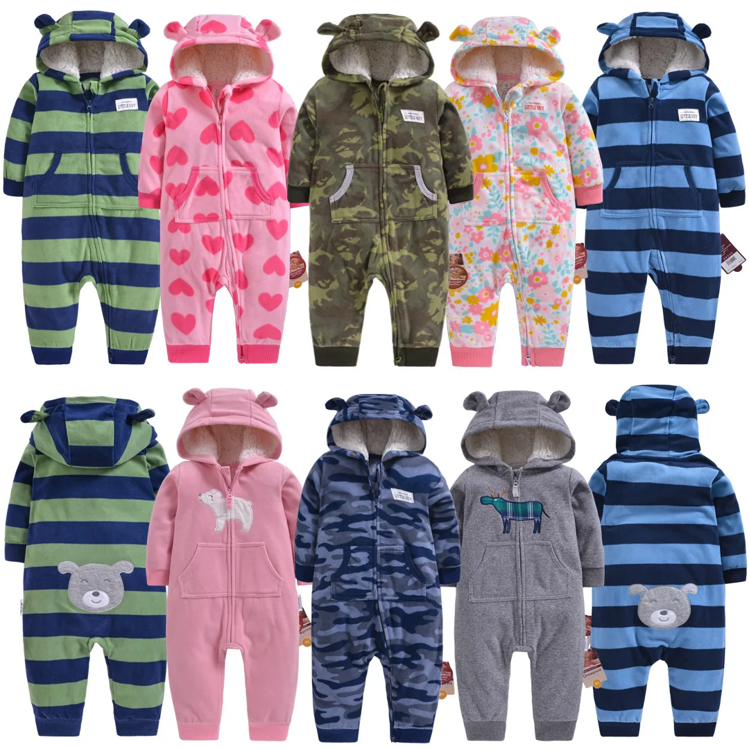 Весенние детские комбинезоны для мальчиков одежда новорожденных ворсистые