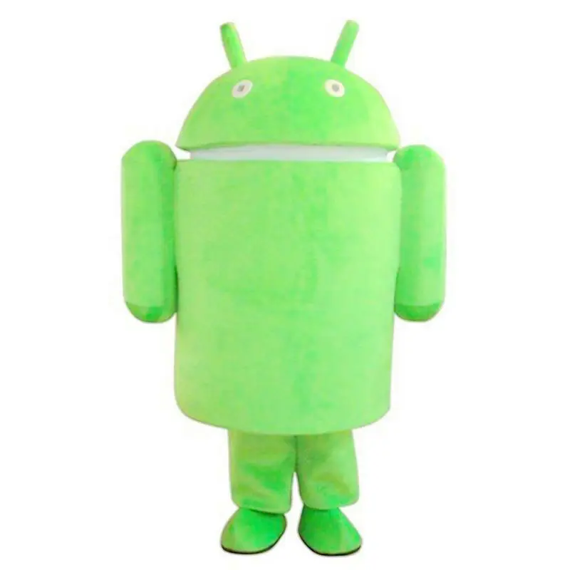 Рекламный костюм-талисман на Android нарядное платье костюмы для взрослых рекламная