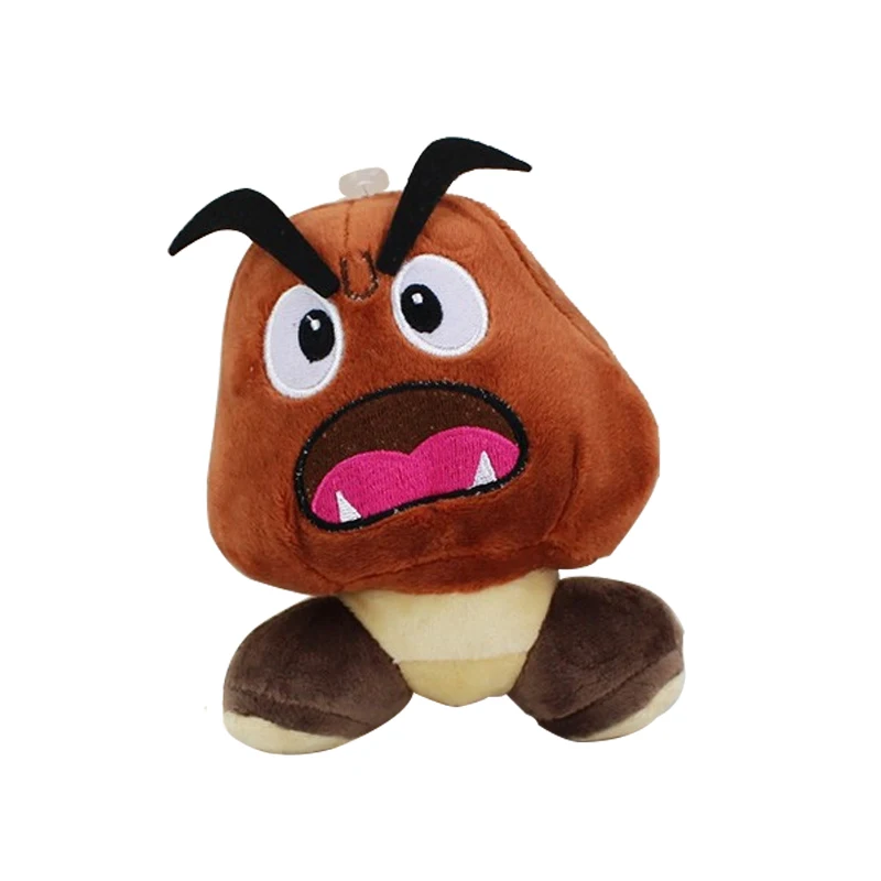 Супер Марио Йоши Гумба застенчивый парень Toadette Diddy Kong бомба Пиранья гриб Nabbit Koopa черепаха гусеница осьминог плюшевые игрушки - Цвет: 12CM goomba