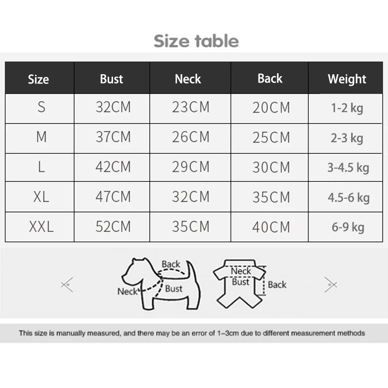 

Winter Warm Cotton Clothes Pet Clothing For Dogs Jumpsuit Soft Dog Coat Jacket Pet Outfit For Small Dogs Costume Cartoon Clothes