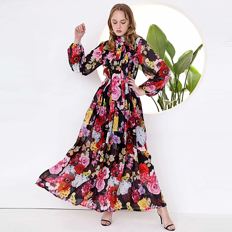 Длинное платье макси размера плюс высококачественные летние женские туфли