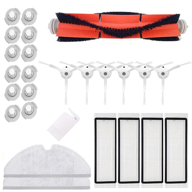 

Mop Cloths Wet Mopping Filter Side Brush Suitable For Xiaomi Roborock Robot S50 S51 Vacuum Cleaner Spare Parts Kits