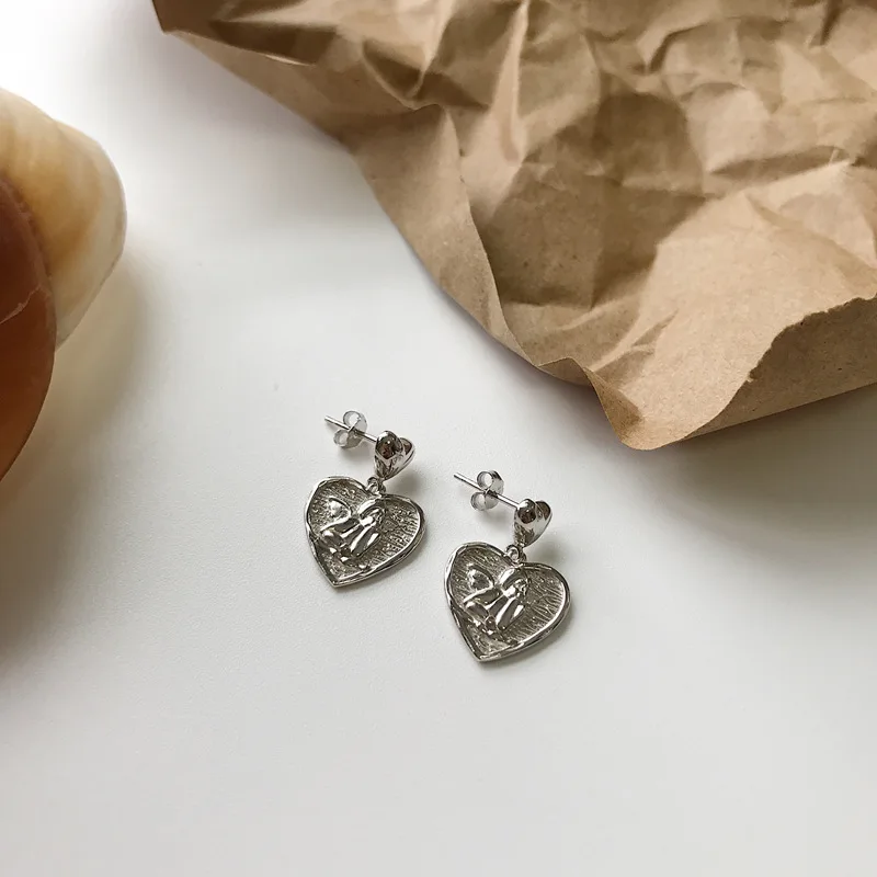 Женская цепочка из серебра 925 пробы с ангелом|Серьги-гвоздики| |