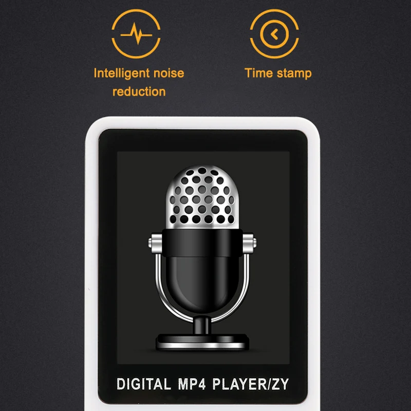 70 часов воспроизведения MP3 MP4 без потерь Звук Музыкальный плеер fm рекордер TF карта