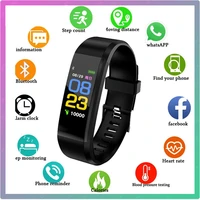 115 plus super smart bracelet electronic wrist watch heart rate monitor activity trackers fitness sport smart band alarm clock