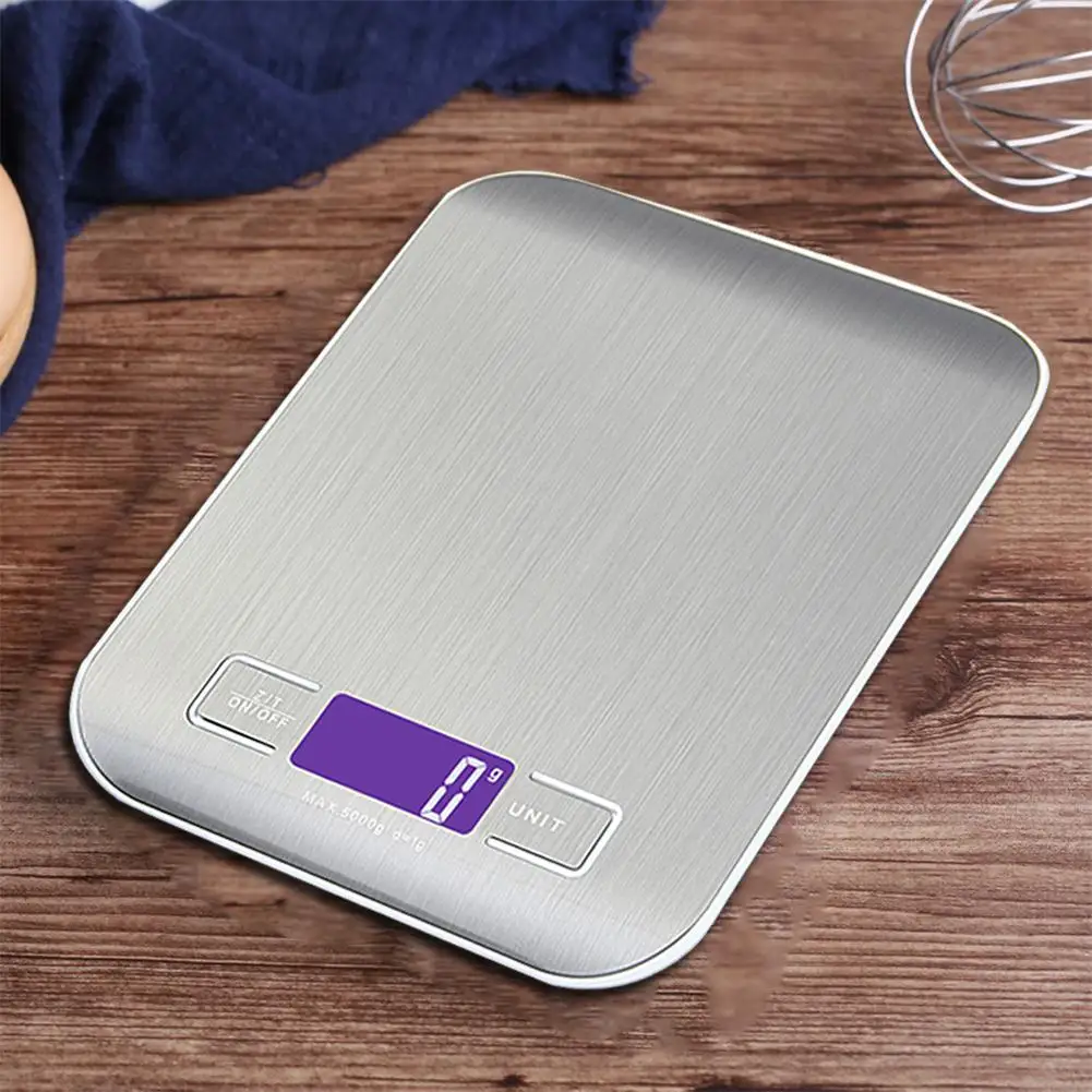 5 кг/11 фунтов цифровые кухонные весы для продуктов с подсветкой измерения в