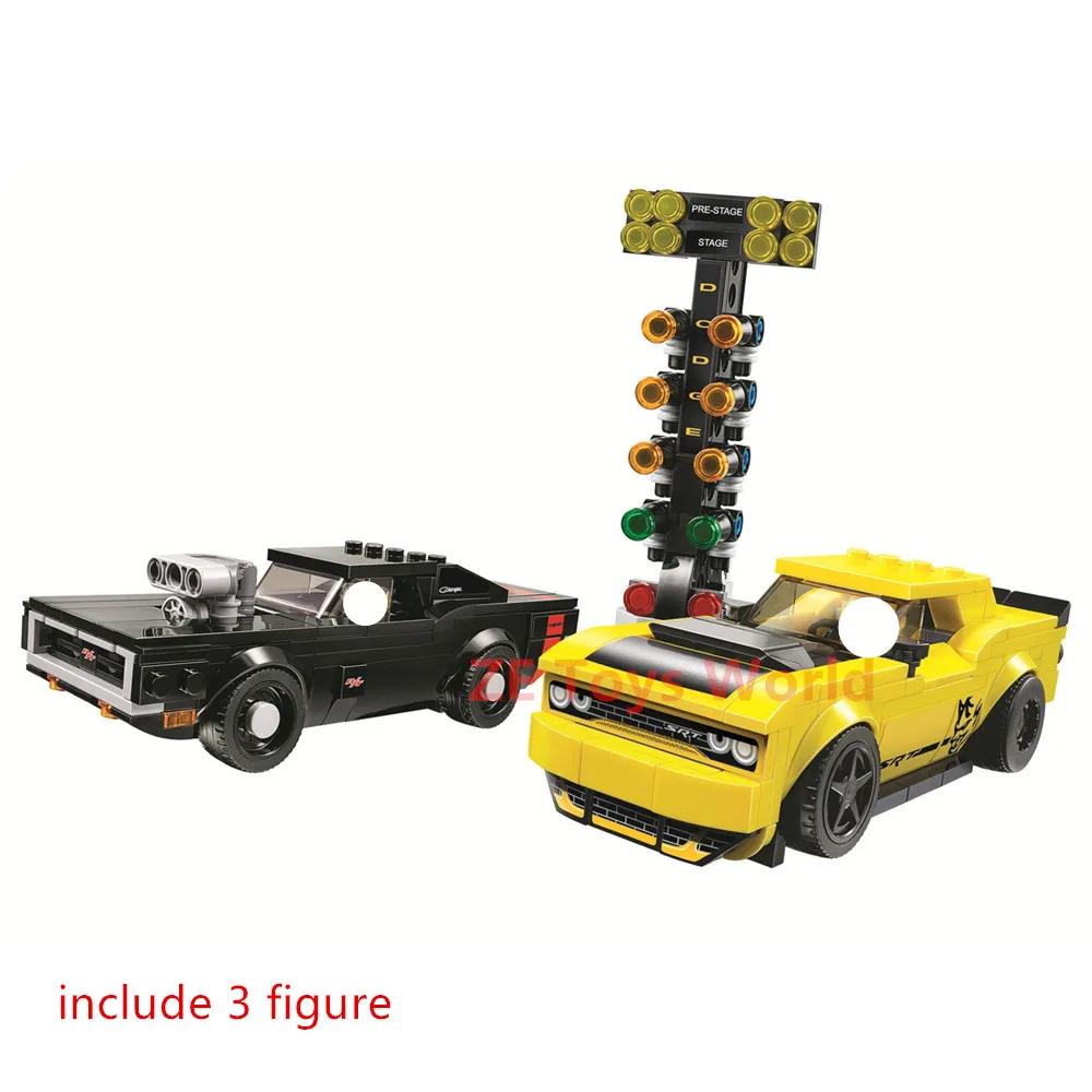 Город Скорость чемпионов Dodge Challenger SRT демон Зарядное устройство R/T строительные