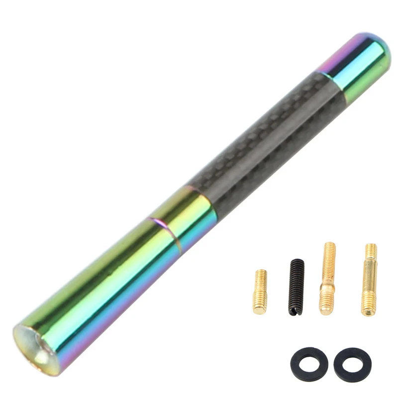 Короткая радиоантенна 12 см из углеродного волокна подходит для BMW Ford Focus Peugeot Citroen Opel Skoda Toyota Dodge и т. д.